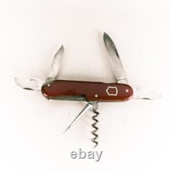 WWII Era Victorinox Swiss Army Officer Knife INOXYD ARMEE SUISSE Vintage 5 Turn