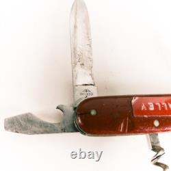 WWII Era Victorinox Swiss Army Officer Knife INOXYD ARMEE SUISSE Vintage 5 Turn