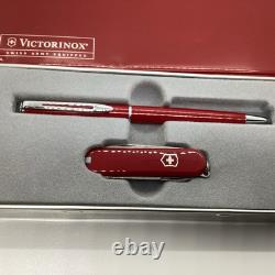 Waterman Paris Pen Victorinox Classic Swiss Army Knife Set Red Tin New