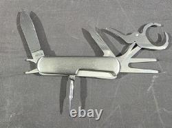 Wenger 19th Hole Cigar Cutter Swiss Army Knife Stainless Steel Retired