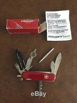 Wenger Bergeon Minathor Swiss Army Knife Horologist Tools Microtechnician with Box