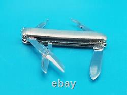 Wenger Brushed Stainless Steel PocketTech Swiss Army Knife Multi Tool! RARE