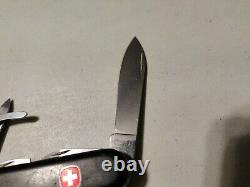 Wenger Cigar Cutter Swiss Army Knife Black 85mm USED ZINO PLATINUM