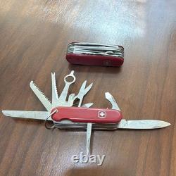 Wenger Delemont Red Swiss Army Style Multi-Tool Pocket Knife Lot of 2