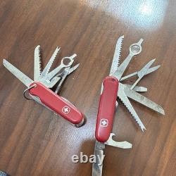 Wenger Delemont Red Swiss Army Style Multi-Tool Pocket Knife Lot of 2