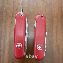 Wenger Delemont Red Swiss Army Style Multi-Tool Pocket Knife Lot of 2