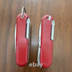 Wenger Delemont Red Swiss Army Style Multi-Tool Pocket Knife Lot of 2