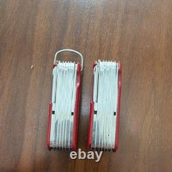Wenger Delemont Red Swiss Army Style Multi-Tool Pocket Knife Lot of 2