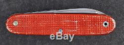 Wenger Delemont Stainless Swiss Army Rare Soldier Red Alox Knife 1964