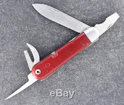 Wenger Delemont Swiss Army Knife Rare Red Grillon 1959