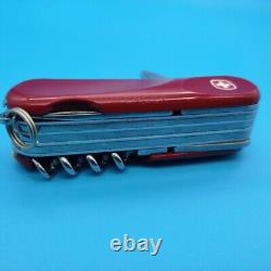 Wenger Evo S557 Swiss Army Knife, Delémont, 85mm, Locking Blade, Red Very Good