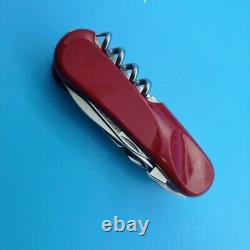Wenger Evo S557 Swiss Army Knife, Delémont, 85mm, Locking Blade, Red Very Good