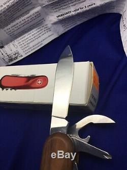 Wenger EvoWood S 557 Swiss Army Knife and plastic stand Wenger