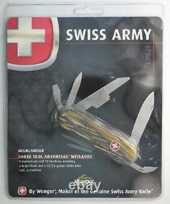 Wenger Highlander Choke Tube Swiss Army Knife. Retired, rare, NIP camo #3044