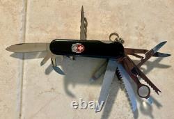 Wenger King Arthur 16623 85mm Swiss Army Knife Black Alox