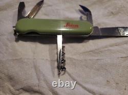 Wenger Leica Swiss Army Knife Rare Discontinued Color. Six Tools Looks Unused