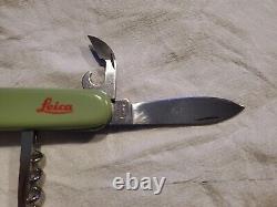 Wenger Leica Swiss Army Knife Rare Discontinued Color. Six Tools Looks Unused