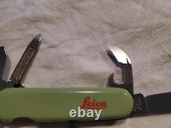 Wenger Leica Swiss Army Knife Rare Discontinued Color. Six Tools Looks Unused