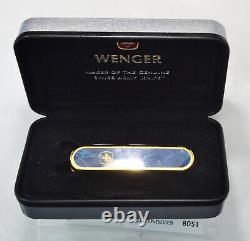 Wenger Macao Swiss Army knife (blue w gold)- new NIB retired #8051