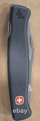 Wenger Mountainer Swiss Army Knife Black/Gray Serrated VERY LITTLE USE