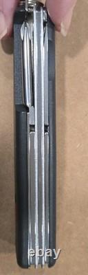 Wenger Mountainer Swiss Army Knife Black/Gray Serrated VERY LITTLE USE