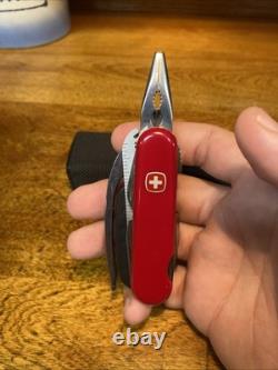 Wenger Pocket Grip Multi Tool With Pliers Swiss Army Knife With Pouch