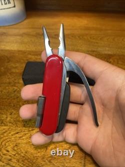 Wenger Pocket Grip Multi Tool With Pliers Swiss Army Knife With Pouch