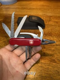 Wenger Pocket Grip Multi Tool With Pliers Swiss Army Knife With Pouch