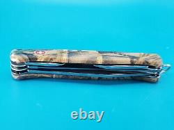 Wenger Ranger 05 Camo Swiss Army Knife Multi Tool! Red Slide Lock! RARE