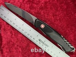 Wenger Ranger 74 Handyman Black Large Swiss Army Knife 130mm 8 Tool Rare (401)
