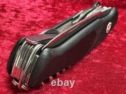 Wenger Ranger 74 Handyman Black Large Swiss Army Knife 130mm 8 Tool Rare (401)