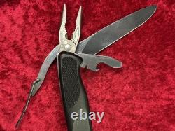 Wenger Ranger 74 Handyman Black Large Swiss Army Knife 130mm 8 Tool Rare (401)