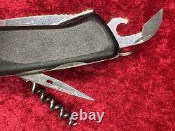 Wenger Ranger 74 Handyman Black Large Swiss Army Knife 130mm 8 Tool Rare (401)