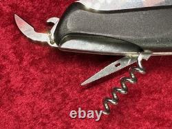 Wenger Ranger 74 Handyman Black Large Swiss Army Knife 130mm 8 Tool Rare (401)