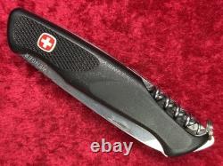 Wenger Ranger 74 Handyman Black Large Swiss Army Knife 130mm 8 Tool Rare (401)
