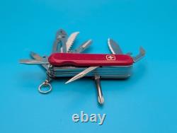 Wenger Serrated Master Red Swiss Army Knife Multi Tool! NICE! With Locking Blade