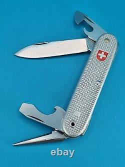 Wenger Soldat Standard Issue Silver Alox Old Cross Swiss Army Knife! 1987