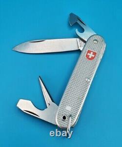 Wenger Soldat Standard Issue Silver Alox Old Cross Swiss Army Knife! 1989
