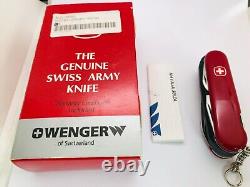 Wenger Spot Light with Scissors 4 layers Swiss Army knife +set of New battery's