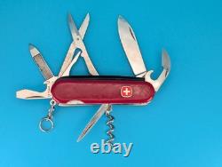 Wenger Spotlight Red Swiss Army Knife Multi Tool! With Working Flashlight