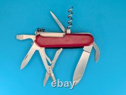 Wenger Spotlight Red Swiss Army Knife Multi Tool! With Working Flashlight