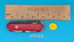 Wenger Spotlight Red Swiss Army Knife Multi Tool! With Working Flashlight
