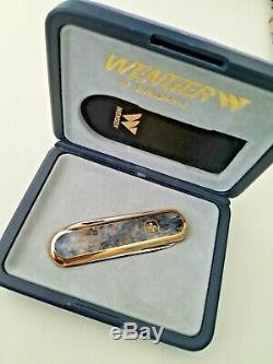 Wenger Swiss Army Knife Lithos 18k New Blue Rare