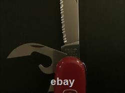 Wenger Swiss Army Knife Master Serrated with Corkscrew Red New In Box
