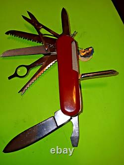 Wenger Swiss Army Knife Red Monarch 16935 1973 New In Box Vintage