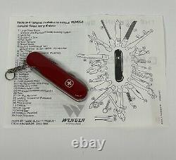 Wenger Swiss Army Knife Red New In Box With Original Paperwork Vintage