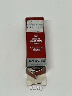 Wenger Swiss Army Knife Red New In Box With Original Paperwork Vintage