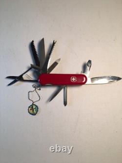 Wenger Swiss Army Knife, new in box, vintage 1970's, #16779, 10 pull-outs plus