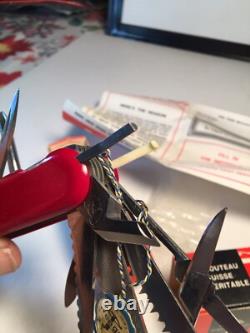 Wenger Swiss Army Knife, new in box, vintage 1970's, #16779, 10 pull-outs plus