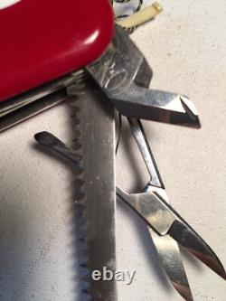 Wenger Swiss Army Knife, new in box, vintage 1970's, #16779, 10 pull-outs plus